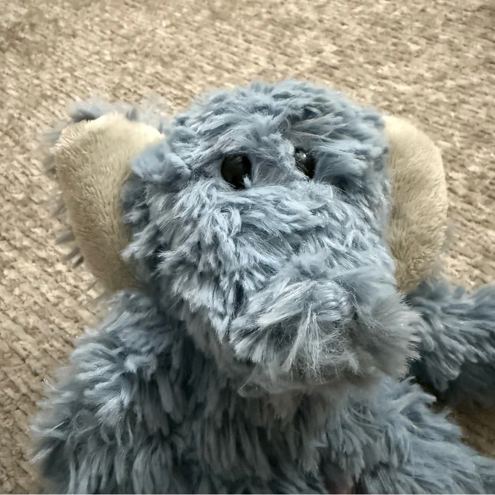 Nat & Jules Pascal Plush Elephant Gray Blue Stuffed Animal‎ Soft Cuddly Floppy